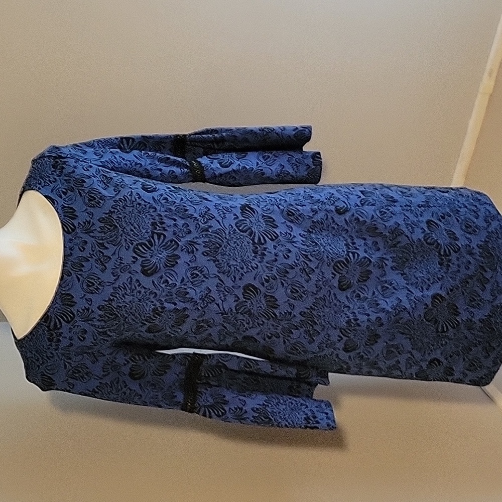 Navy blue and black dress